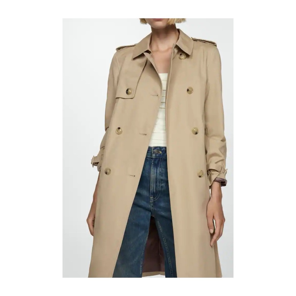 Mango Double Breasted Trench Coat